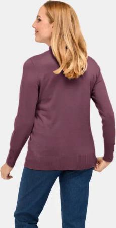 Pflegeleichter Pullover mit Stehbundkragen - lila - Gr. 50 von Goldner Fashion
