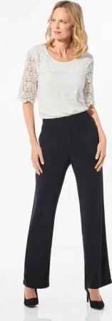 Bequeme Slinky-Hose VERA - schwarz - Gr. 46 von Goldner Fashion