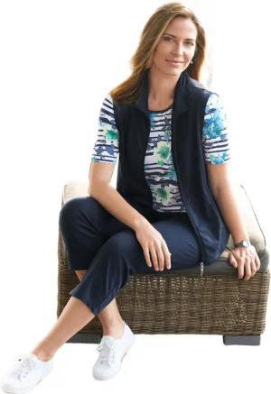 Sportliche Sweatweste - marine - Gr. 25 von Goldner Fashion