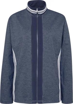 Leichte Freizeitjacke mit Stehkragen und Reißverschluss - blau / marine - Gr. 42 von Goldner Fashion