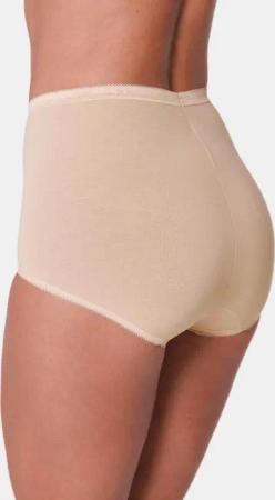 Baumwoll-Taillenslip mit Elasthan im 2er-Pack - haut - Gr. 38 von Goldner Fashion