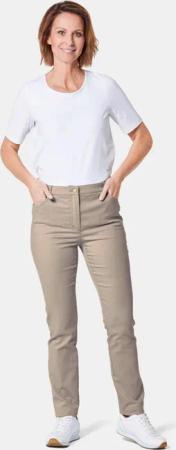 Supersofte Stretch-Hose LOUISA - beige - Gr. 50 von Goldner Fashion