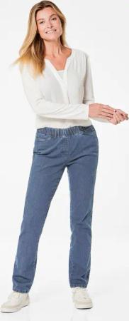 Klassische Jeansschlupfhose CARLA - hellblau - Gr. 255 von Goldner Fashion