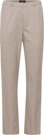 Karohose Klassik-Schnitt - beige / schwarz / kariert - Gr. 27 von Goldner Fashion