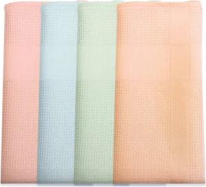 Fiora Premium Allzwecktücher Streifenfrei Waschbar Möbel, Glas, Fenster Mikrofasertuch (microfaser, Set, 4-tlg., Reinigungstücher, Bunte Putztücher)