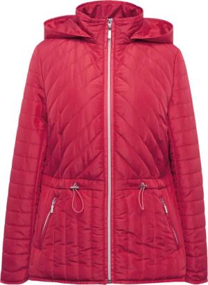 Figurfreundliche Steppjacke mit Kapuze - rot - Gr. 46 von Goldner Fashion