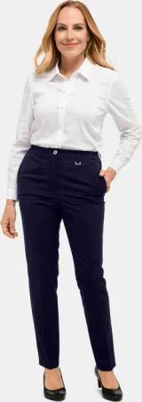 Bequeme Hose LOUISA mit Bügelfalte - marine - Gr. 24 von Goldner Fashion