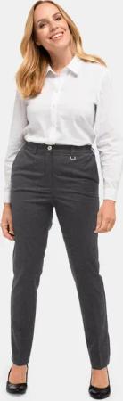 Bequeme Hose LOUISA mit Bügelfalte - anthrazit - Gr. 54 von Goldner Fashion