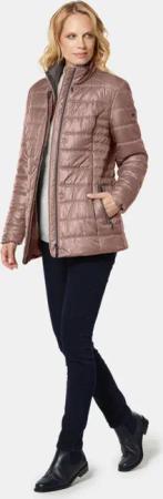 Detailreiche Steppjacke - beere - Gr. 50 von Goldner Fashion