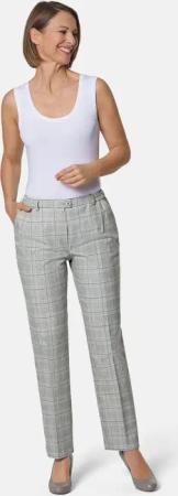 Karohose Comfort-Schnitt - beige / kariert - Gr. 20 von Goldner Fashion