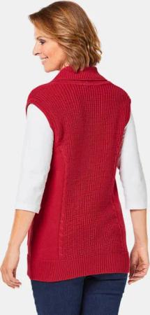 Zeitlose Strickweste mit V-Ausschnitt - rot - Gr. 23 von Goldner Fashion