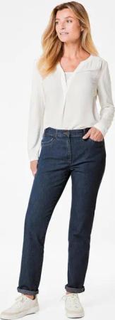 Jeans LOUISA mit Stickerei - marine - Gr. 42 von Goldner Fashion