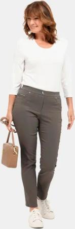 Super-Stretch-Schlupfhose - khaki - Gr. 54 von Goldner Fashion