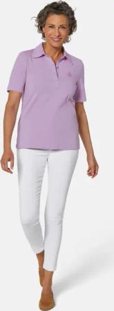 Stretchbequemes Poloshirt - flieder - Gr. 19 von Goldner Fashion
