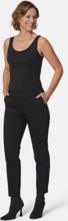 Schmale Hose LOUISA mit Biesen - schwarz - Gr. 22 von Goldner Fashion