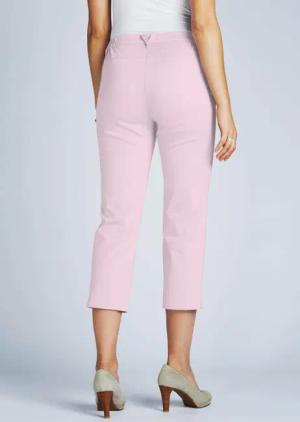 7/8-Baumwollhose Klassik-Schnitt - rosé - Gr. 235 von Goldner Fashion