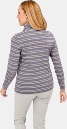 Hautsympathisches Ringelshirt mit Rollkragen - bunt / geringelt - Gr. 54 von Goldner Fashion