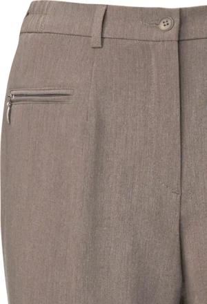 Professlan-Hose Comfort-Schnitt - taupe / melange - Gr. 52 von Goldner Fashion
