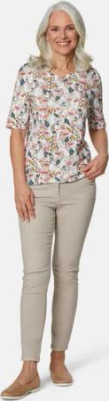 Schönes Druckshirt mit außergewöhnlichem Ausschnitt - bunt / gemustert - Gr. 23 von Goldner Fashion
