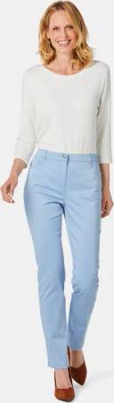 Satin-Baumwollhose LOUISA COMFORT+ - hellblau - Gr. 46 von Goldner Fashion