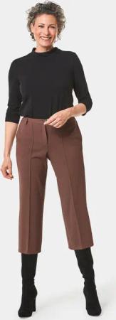 Bequeme Culotte mit streckender Biese - camel - Gr. 52 von Goldner Fashion