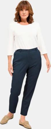 Trageangenehme Rippenhose Comfort-Schnitt - marine - Gr. 255 von Goldner Fashion