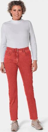 Superbequeme Hose mit Bauchweg-Effekt - terrakotta - Gr. 255 von Goldner Fashion