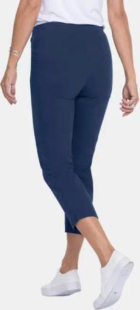 Moderne Hose mit streckenden Biesen - dunkelblau - Gr. 27 von Goldner Fashion