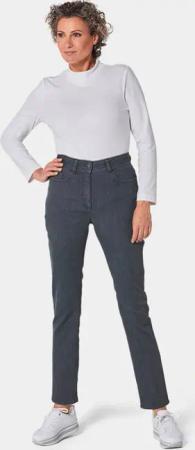 Superbequeme Hose mit Bauchweg-Effekt - anthrazit - Gr. 38 von Goldner Fashion
