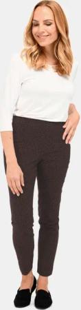 Jacquardhose - schwarz / bordeaux / gemustert - Gr. 20 von Goldner Fashion