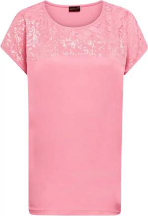 Blusenshirt mit Frontmotiv - rosé - Gr. 44 von Goldner Fashion