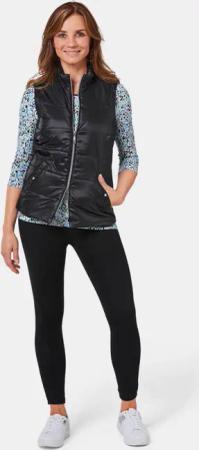 Leichte Steppweste mit Stehkragen - schwarz - Gr. 20 von Goldner Fashion