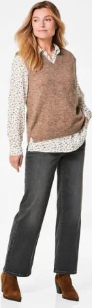 Zeitloser, kombistarker Pullunder - braun / melange - Gr. 23 von Goldner Fashion