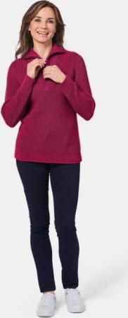 Sportiver Troyer mit Baumwollanteil - bordeaux - Gr. 24 von Goldner Fashion