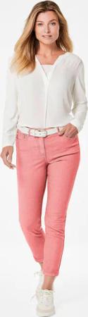 7/8-Jeanshose Bella aus superelastischer Qualität für volle Bewegungsfreiheit - rosé - Gr. 44 von Goldner Fashion