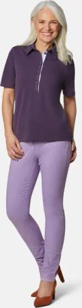 Pikee-Poloshirt - lila - Gr. 22 von Goldner Fashion