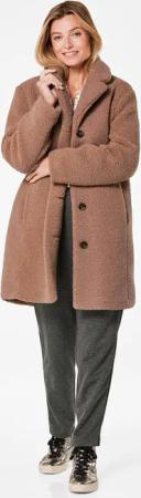 Mantel in Felloptik - camel - Gr. 25 von Goldner Fashion