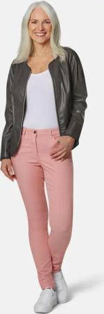 Ausdrucksstarke Lederimitatjacke mit supersoftem Griff - braun - Gr. 46 von Goldner Fashion