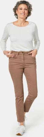 Jeans mit verzierten Taschen - camel - Gr. 26 von Goldner Fashion