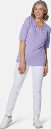 Rundhalsshirt - flieder - Gr. 21 von Goldner Fashion