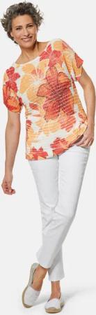 Pullover - koralle / gemustert - Gr. 22 von Goldner Fashion