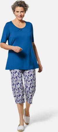 Zeitloses Shirt mit modernem Raffdetail - royalblau - Gr. 19 von Goldner Fashion