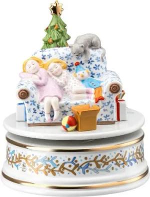 Hutschenreuther Weihnachtsfigur Sammelserie 2022 Spieluhr gross Weihnachtsabend