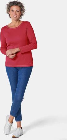 Basic T-Shirt aus reiner Baumwolle - rot - Gr. 54 von Goldner Fashion