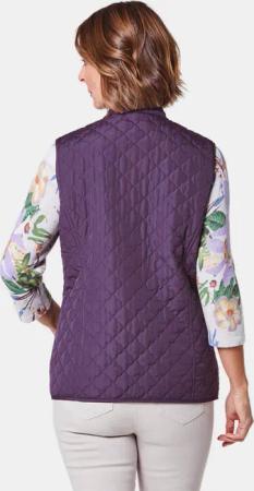 Sportive Steppweste - lila - Gr. 22 von Goldner Fashion