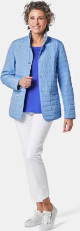 Druckwendejacke - blau / geblümt - Gr. 20 von Goldner Fashion