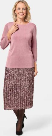 Pullover mit Glanzgarn - altrosé - Gr. 24 von Goldner Fashion