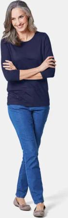 Kombifreundliches Shirt mit ¾ Arm - marine - Gr. 23 von Goldner Fashion