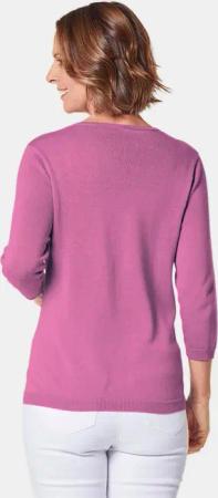 Unkomplizierter Pullover mit V-Ausschnitt - pink - Gr. 21 von Goldner Fashion