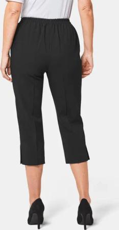 Pflegeleichte Capri-Schlupfhose - schwarz - Gr. 24 von Goldner Fashion